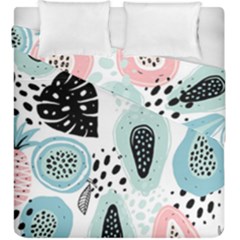 Seamless Pattern With Fruits Duvet Cover Double Side (king Size) by Nexatart