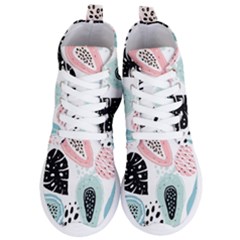 Seamless Pattern With Fruits Women s Lightweight High Top Sneakers by Nexatart