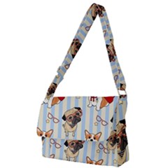 Pattern Dog Full Print Messenger Bag (s) by Nexatart