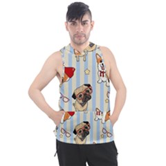 Pattern Dog Men s Sleeveless Hoodie by Nexatart