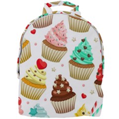 Seamless Pattern Yummy Colored Cupcakes Mini Full Print Backpack by Nexatart