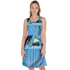 Wonderful Jellyfish Women Knee Length Skater Dress With Pockets by FantasyWorld7