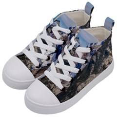 El Chalten Landcape Andes Patagonian Mountains, Agentina Kids  Mid-top Canvas Sneakers by dflcprintsclothing