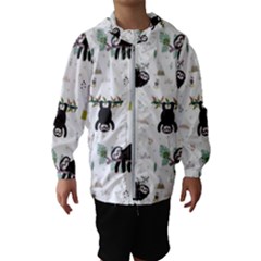 Cute Sloths Kids  Hooded Windbreaker by Sobalvarro