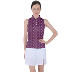 Digital Waves Women s Sleeveless Polo Tee by Sparkle