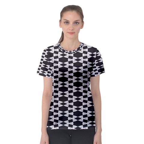 Geometric Women s Sport Mesh Tee by Sparkle