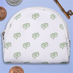 Happy St Patricks Day Symbol Motif Pattern Horseshoe Style Canvas Pouch by dflcprintsclothing