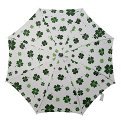 St Patricks Day Pattern Hook Handle Umbrellas (large) by Valentinaart