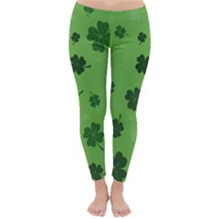 St Patricks Day Classic Winter Leggings by Valentinaart