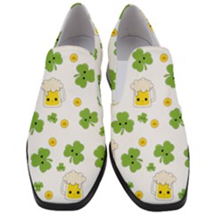 St Patricks Day Women Slip On Heel Loafers by Valentinaart