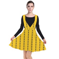 Digital Stars Plunge Pinafore Dress by Sparkle