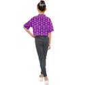 Digital Violet Kids Mock Neck Tee View2