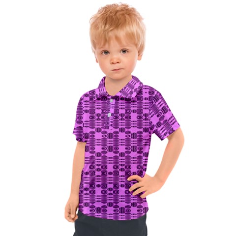 Digital Violet Kids  Polo Tee by Sparkle