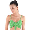 Knotty Ball Woven Tie Front Bralet View1