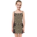 Hamsa Hand Drawn Symbol With Flower Decorative Pattern Kids  Summer Sun Dress View1