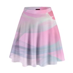 Pink Fractal High Waist Skirt by Sparkle