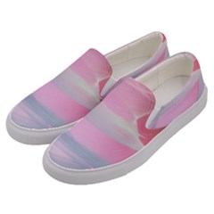 Pink Fractal Men s Canvas Slip Ons by Sparkle