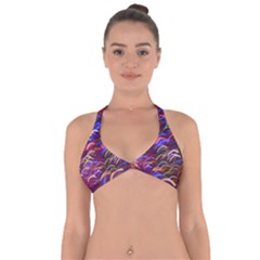 Fractal Rings Halter Neck Bikini Top by Sparkle