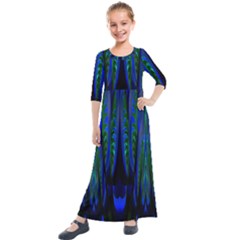 Glowleafs Kids  Quarter Sleeve Maxi Dress by Sparkle