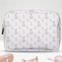 Happy Easter Motif Print Pattern Make Up Pouch (medium) by dflcprintsclothing