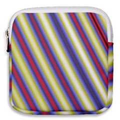 Colorful Strips Mini Square Pouch by Sparkle