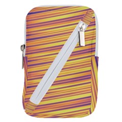 Colorful Strips Belt Pouch Bag (small) by Sparkle