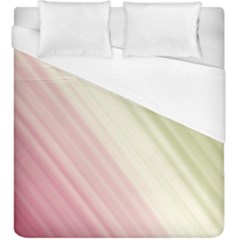 Pink Green Duvet Cover (king Size) by Sparkle