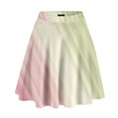 Pink Green High Waist Skirt by Sparkle