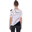 Tech Colors Shoulder Cut Out Short Sleeve Top View2