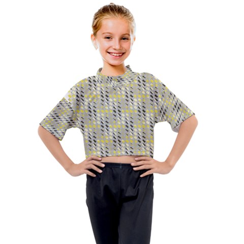 Color Tiles Kids Mock Neck Tee by Sparkle