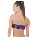 Random Colors Hexagon Classic Bandeau Bikini Top  View2