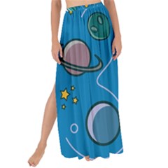 About Space Seamless Pattern Maxi Chiffon Tie-up Sarong by Vaneshart