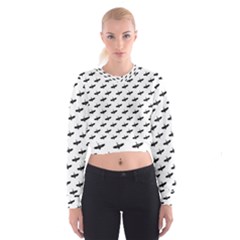 Freedom Concept Graphic Silhouette Pattern Cropped Sweatshirt by dflcprintsclothing