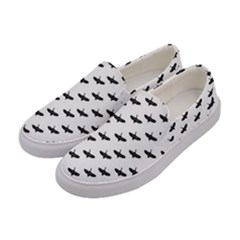 Freedom Concept Graphic Silhouette Pattern Women s Canvas Slip Ons by dflcprintsclothing