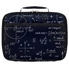 Mathematical Seamless Pattern With Geometric Shapes Formulas Full Print Lunch Bag by Vaneshart