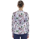 Seamless Pattern With Cute Sloths V-Neck Long Sleeve Top View2