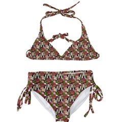 Swimmer 20s Brown Kids  Classic Bikini Set by snowwhitegirl