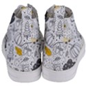 Doodle Seamless Pattern With Autumn Elements Women s Mid-Top Canvas Sneakers View4