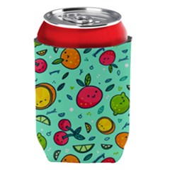 Various Fruits With Faces Seamless Pattern Can Holder by Vaneshart