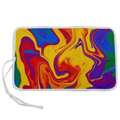 Gay Pride Swirled Colors Pen Storage Case (l) by VernenInk