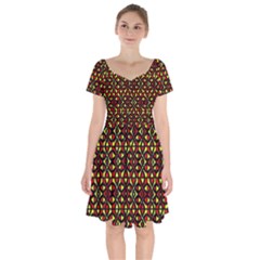 Rby-187 Short Sleeve Bardot Dress by ArtworkByPatrick