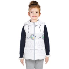 Ipaused2 Kids  Hooded Puffer Vest by ChezDeesTees