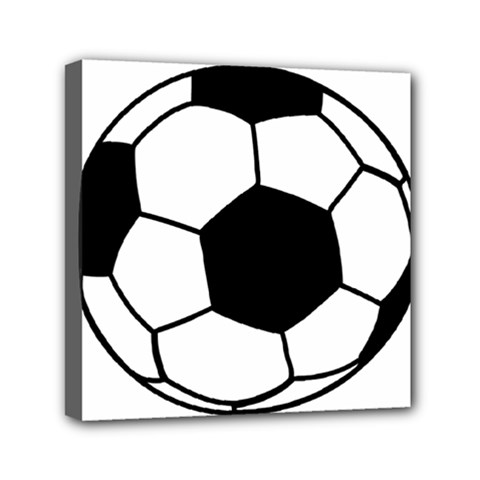 Soccer Lovers Gift Mini Canvas 6  X 6  (stretched) by ChezDeesTees