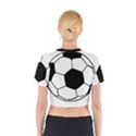 Soccer Lovers Gift Cotton Crop Top View2