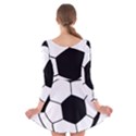 Soccer Lovers Gift Long Sleeve Velvet Skater Dress View2