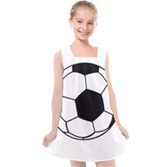 Soccer Lovers Gift Kids  Cross Back Dress by ChezDeesTees