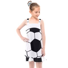 Soccer Lovers Gift Kids  Overall Dress by ChezDeesTees