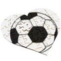 Soccer Lovers Gift Wooden Puzzle Heart View3