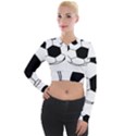 Soccer Lovers Gift Long Sleeve Cropped Velvet Jacket View1