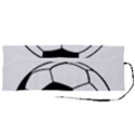 Soccer Lovers Gift Roll Up Canvas Pencil Holder (M) View2